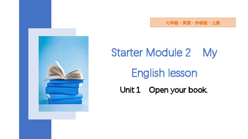 Starter Module 2 Unit 1 Open your book 