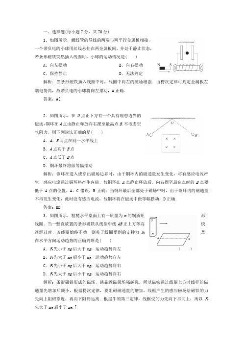 楞次定律解析版