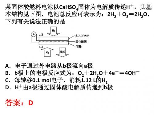 2013年电化学高考真题