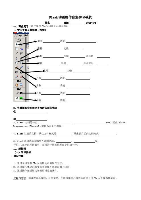 二维动画制作之flash渐变动画制作