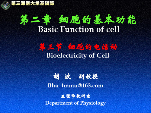 第3节 细胞的电活动-胡波