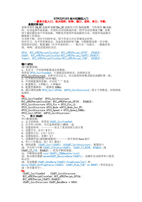 STM32F103编程入门