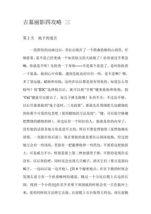 古墓丽影四攻略 三