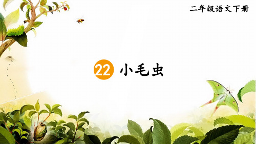 二年级语文下册22小毛虫(第二课时)(课件)(31张)