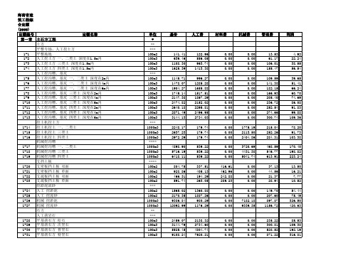 海南省建筑工程综合定额(2005)