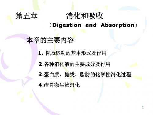 第五章消化和吸收资料