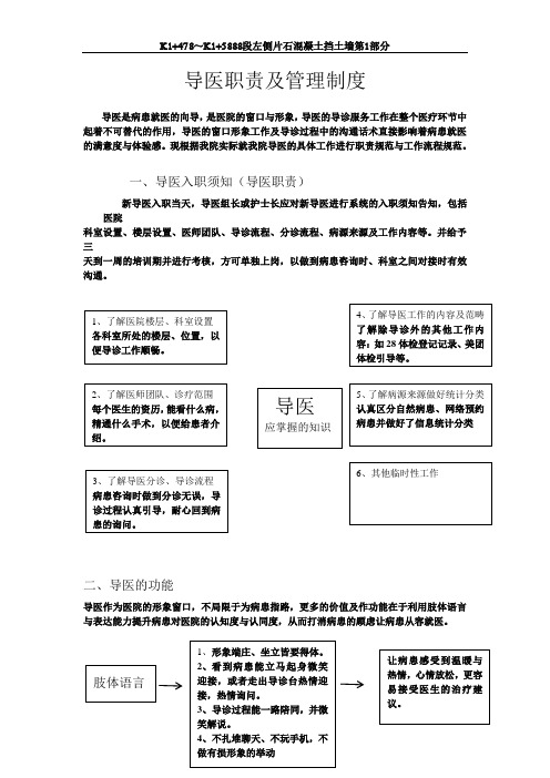 导医组职责及工作流程