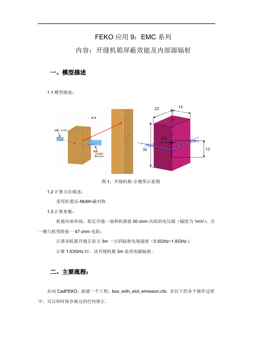 FEKO应用9_机箱屏蔽效能