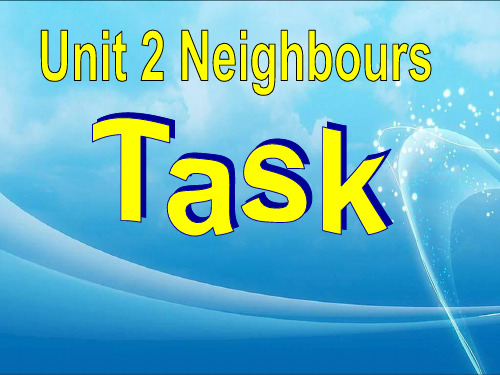 牛津译林版七年级英语下Unit2 Task课件(共38张PPT)