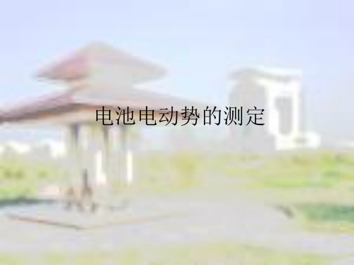 物理化学实验电池电动势的测定