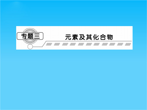 安徽省望江中学高三化学二轮复习课件第1部分 专题3 第8讲 常见金属元素