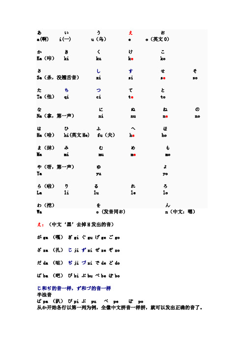 日语发音