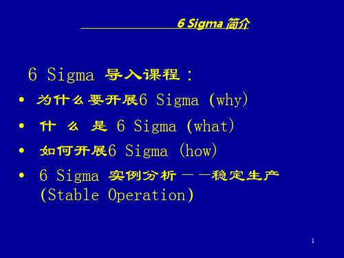 精选6Sigma管理实例解析ppt42页