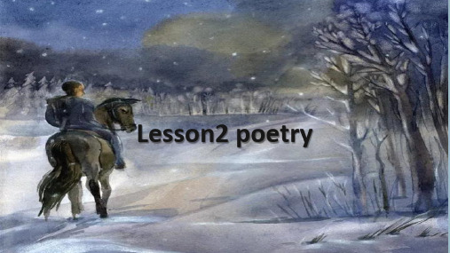 Unit8+Lesson2+Poetry+课件高中英语北师大版(2019)选择性必修第三册