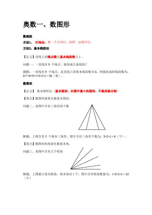 奥数笔记一：数图形(20120909)