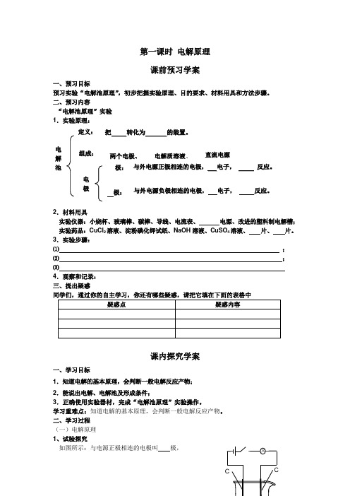 第一课时 电解原理