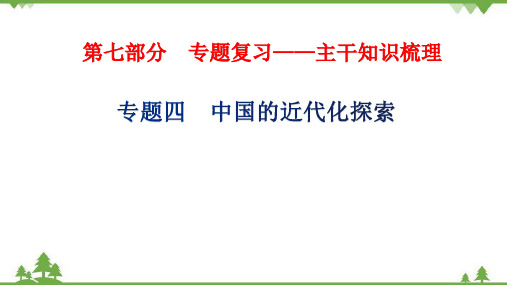 2022年中考历史二轮复习 专题四  中国的近代化探索课件(33ppt)