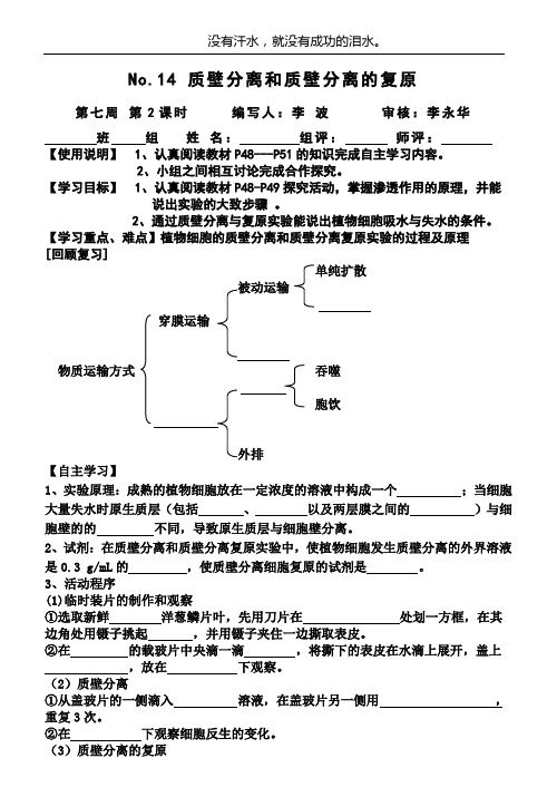 14. 细胞膜的物质运输功能2