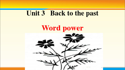 译林英语必修3Unit3 Word power(共23张PPT)