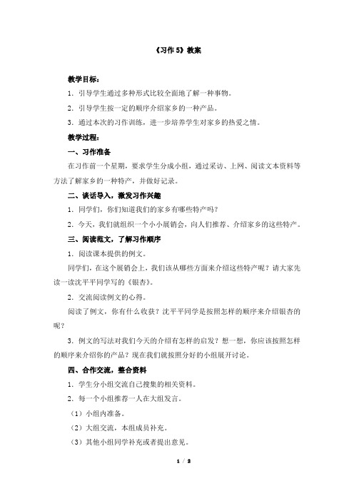 《习作5》教案