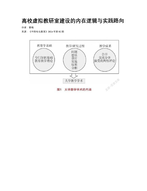 高校虚拟教研室建设的内在逻辑与实践路向