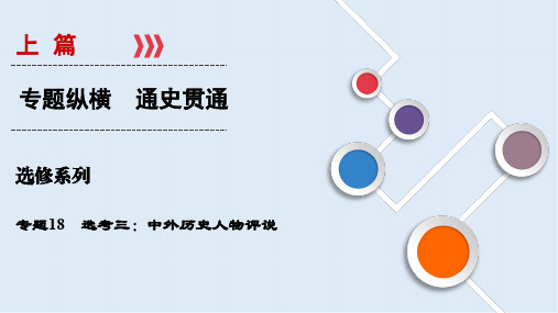 2020大二轮高考总复习历史(专题版)课件：专题18 选考三：中外历史人物评说 