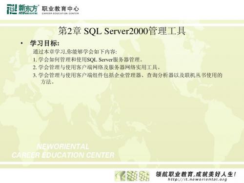 2.SQL Server2000管理工具