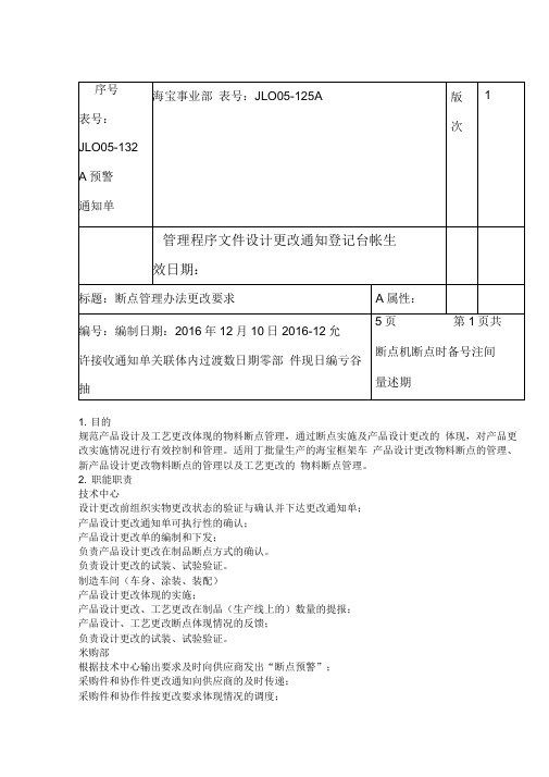 断点管理办法