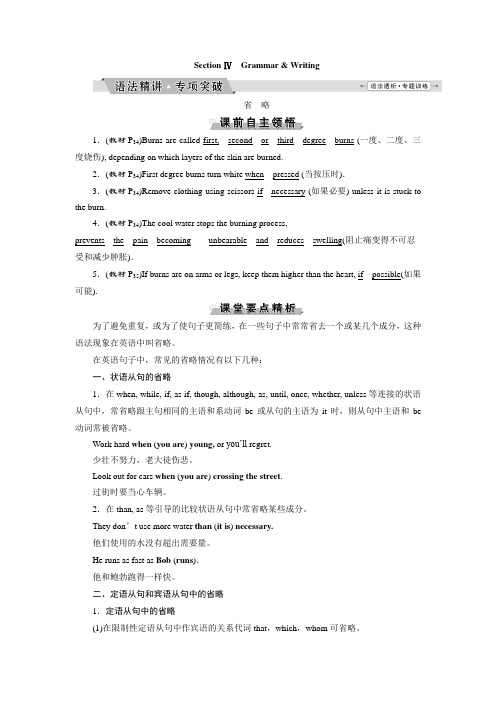 高二英语人教版必修5Unit 5 省略语法要点精讲、跟踪训练、课时作业(含答案解析)