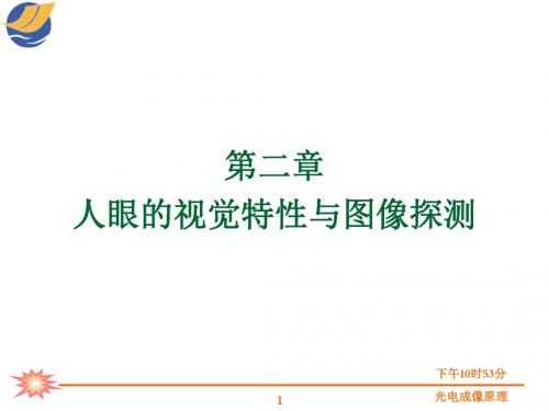 光电成像原理与技术第二章人眼的视觉特性与图像探测.ppt