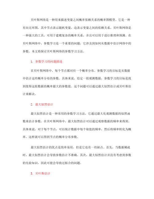 贝叶斯网络的参数学习方法(十)