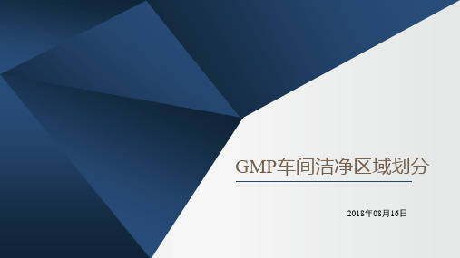 GMP车间洁净区域划分