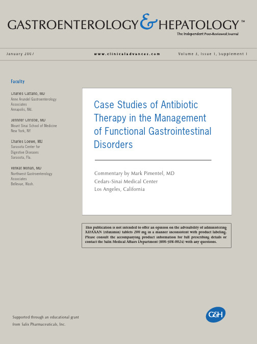 Antibiotics for FGID