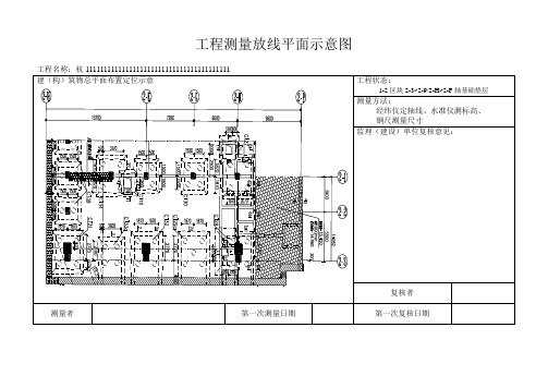 浙江测量放线记录表