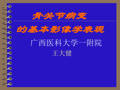 骨关节病变的基本影像学表现