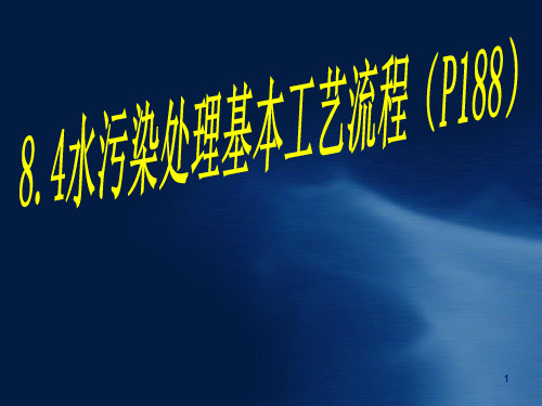 水污染处理基本工艺流程课件(PPT 75页)