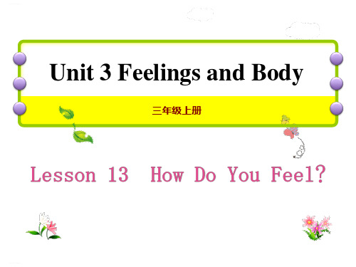 《How Do You Feel》Feelings and Body PPT课件(完美版)