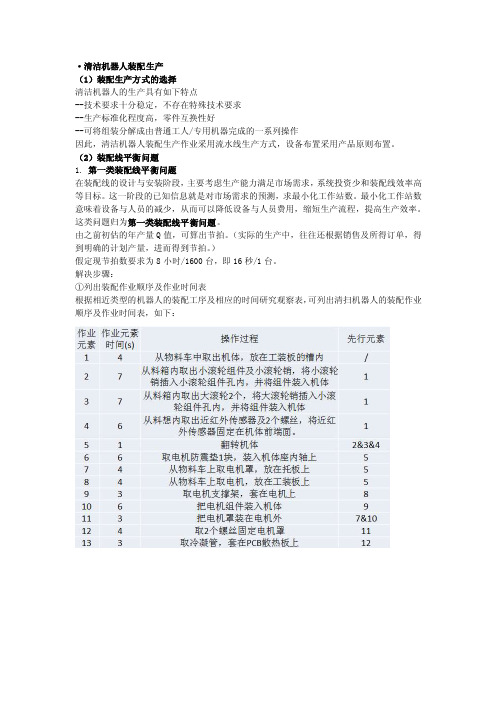 装配线平衡问题