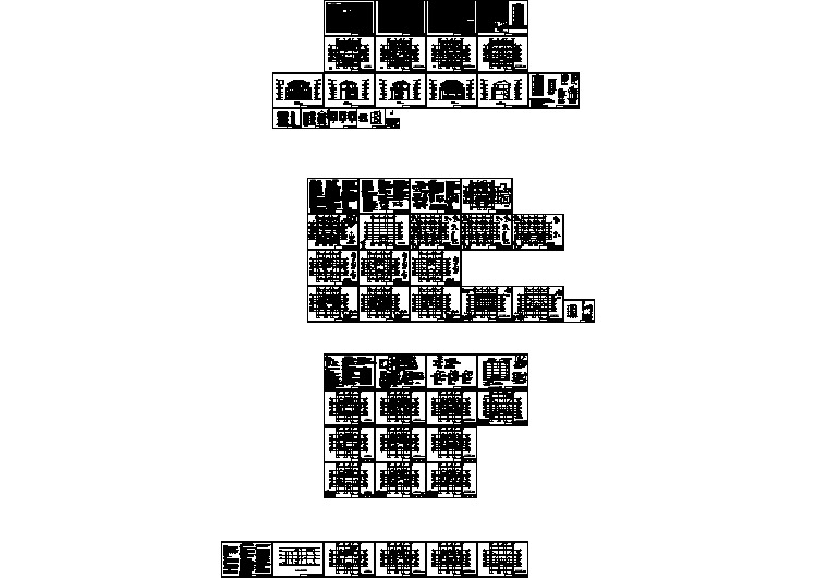 高端三层别墅全套建筑结构施工图纸可施工带效果图