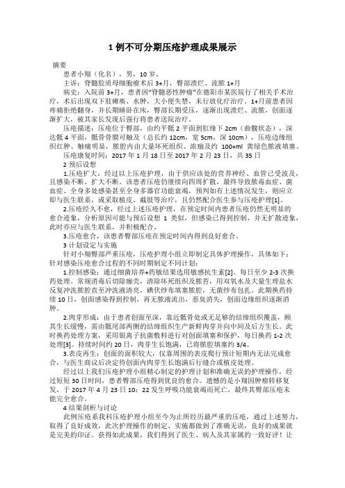 1例不可分期压疮护理成果展示24