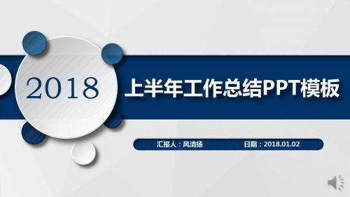 最新微粒体零售部经理2018年上半年工作总结PPT模板