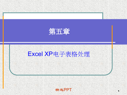 《ExcelXP电子表格》PPT课件