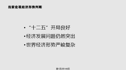 宏观经济形势与企业发展PPT课件