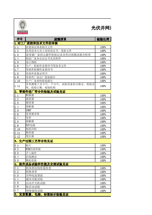 光伏逆变器ITP(更新)