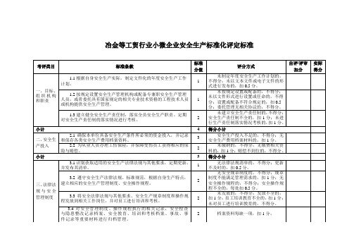 工贸行业小微企业安全生产标准化评定标准 (1)