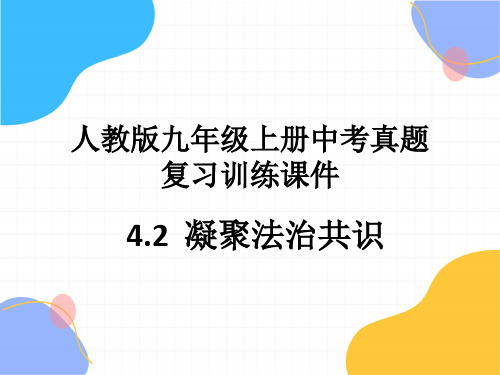 道德与法治人教版九年级(上册)4.2凝聚法治共识习题课件(2024版新教材)