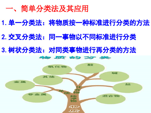 高一化学必修一第二章第一节物质分类——分散系及其分类ppt课件