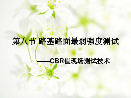 第八节 路基路面最弱强度(CBR值)现场测试技术.