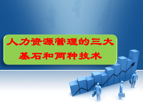 人力资源管理三大基石和两种技术