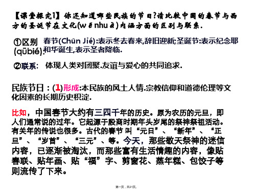 广东省揭阳市第一中学政治必修三课件第三课化的多样性与文化传播世界文化的多样性